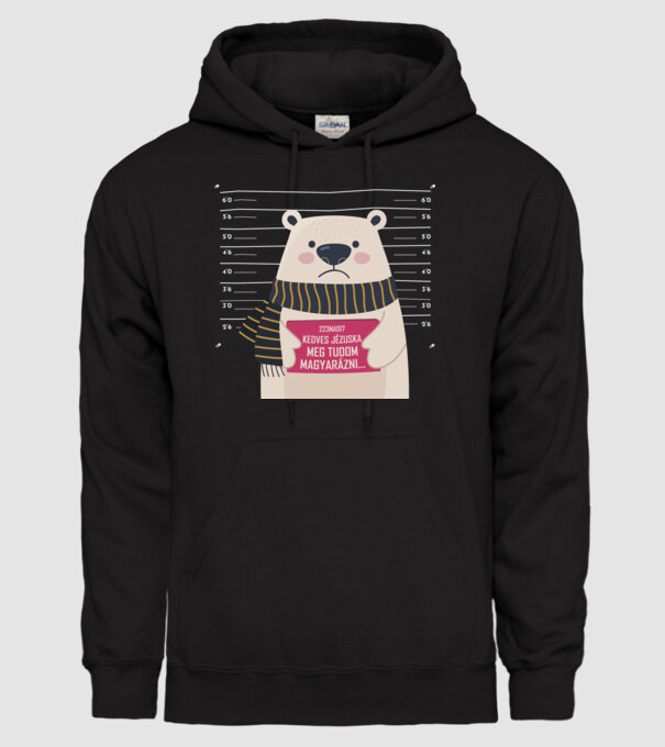 DearSanta model negru pe tricou