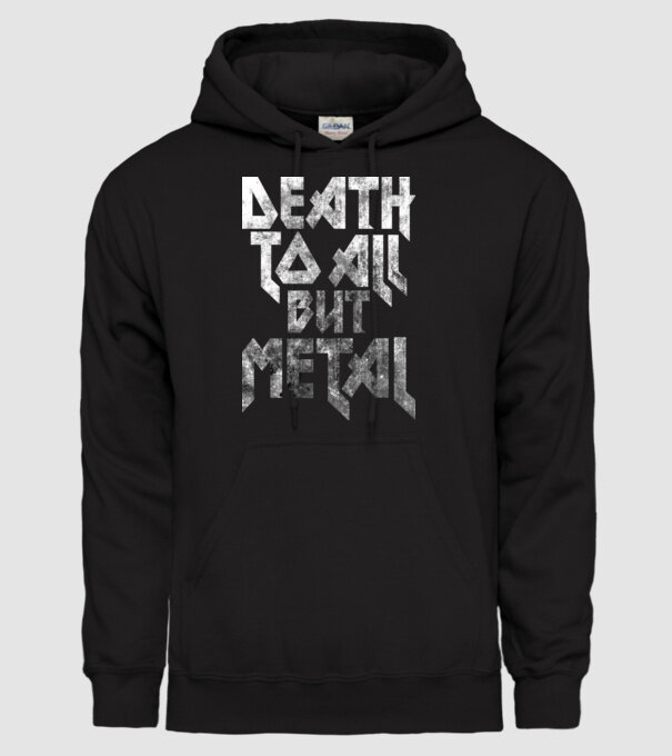 Death but metal model negru pe tricou
