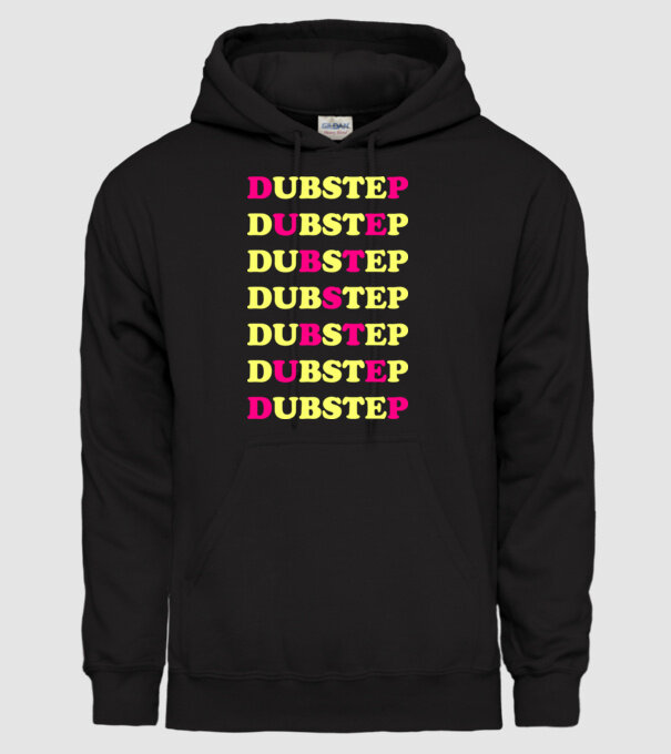Dubstep model negru pe tricou