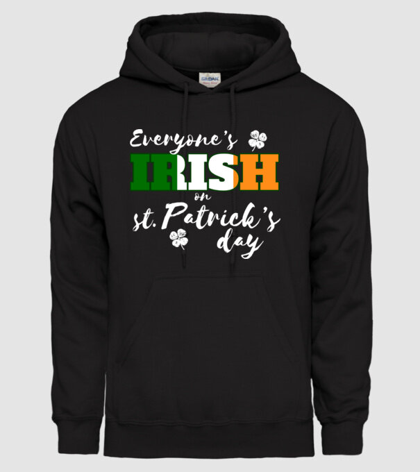 Everyone is irish flag model negru pe tricou
