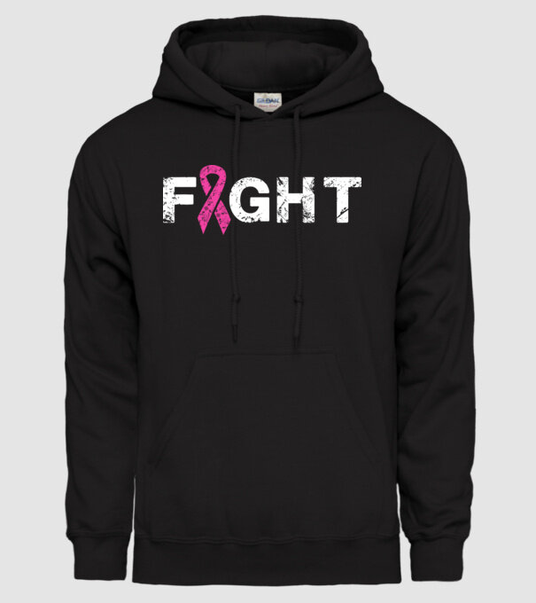 Fight model negru pe tricou