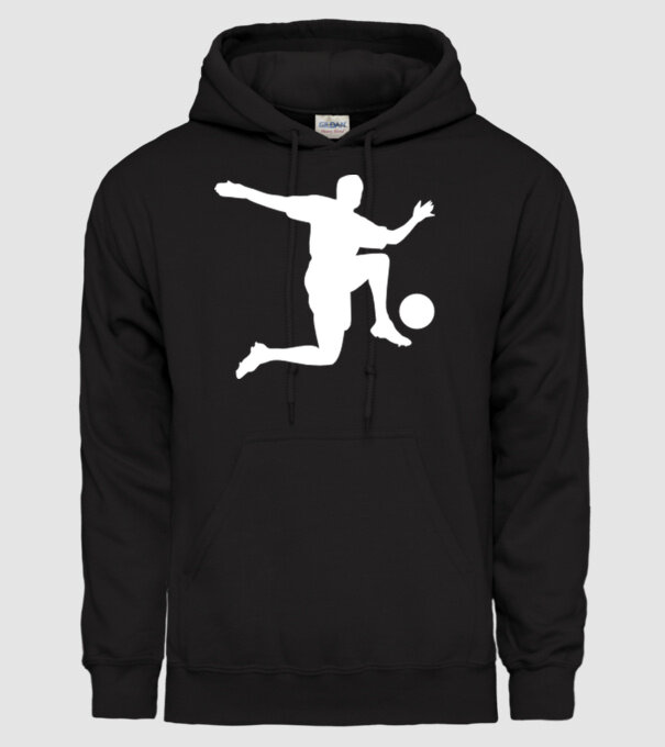 Fotbal 3 model negru pe tricou