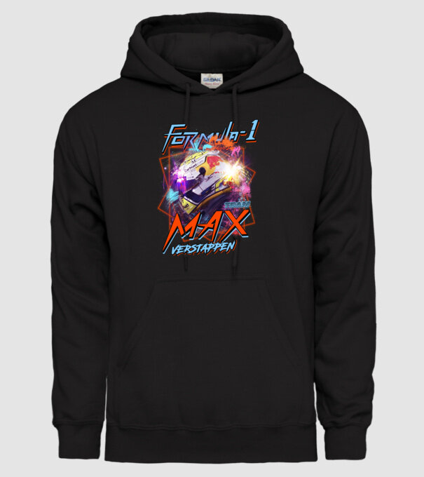 FORMULA 1 VERSTAPPEN model negru pe tricou