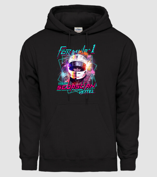 FORMULA 1 VETTEL model negru pe tricou