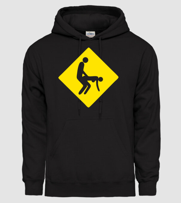 fuck sign model negru pe tricou