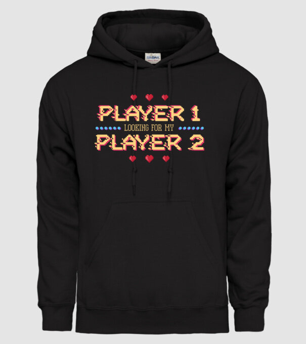 Gamer Love model negru pe tricou
