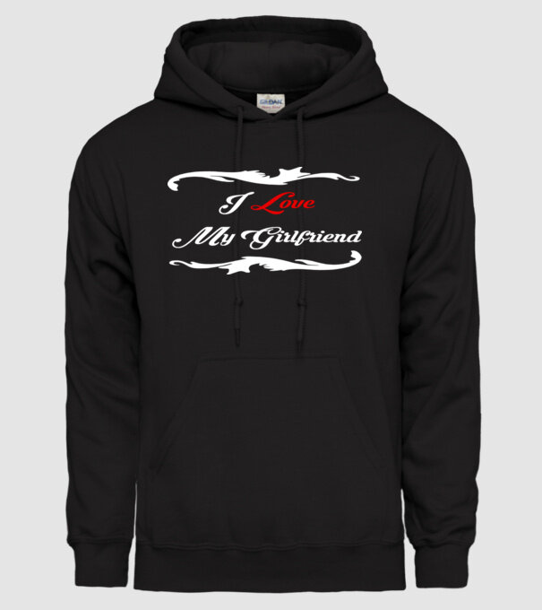 Girlfriend model negru pe tricou