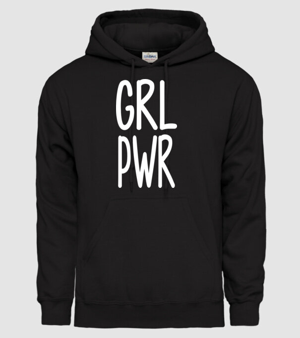 Girl Power model negru pe tricou