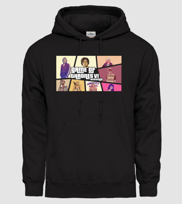 GTA game of thrones model negru pe tricou