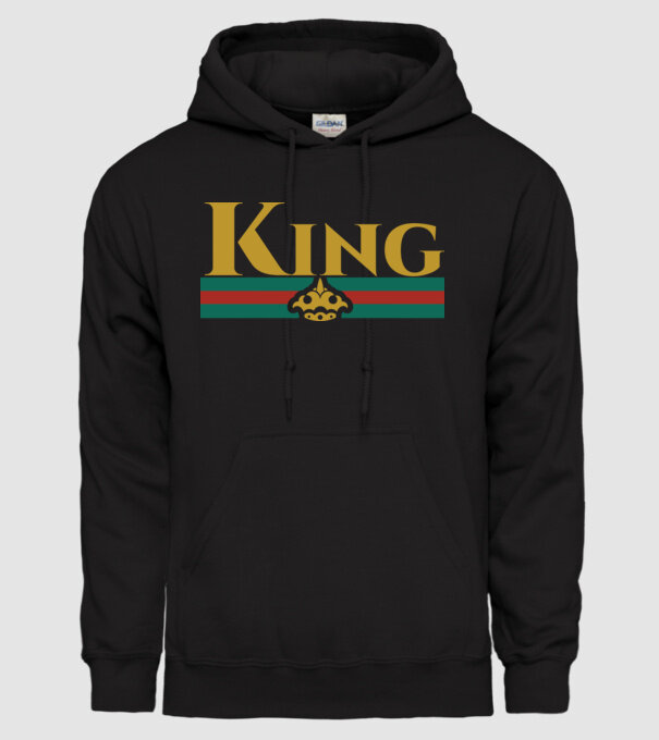 Gucci king model negru pe tricou