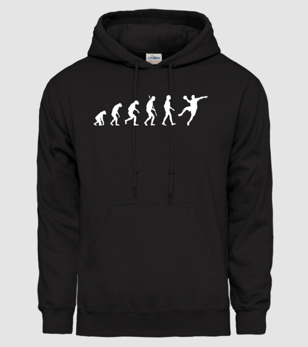 Handball evolution model negru pe tricou