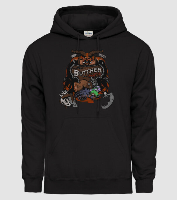 Heroes of the Storm - Butcher (snapsleek) model negru pe tricou