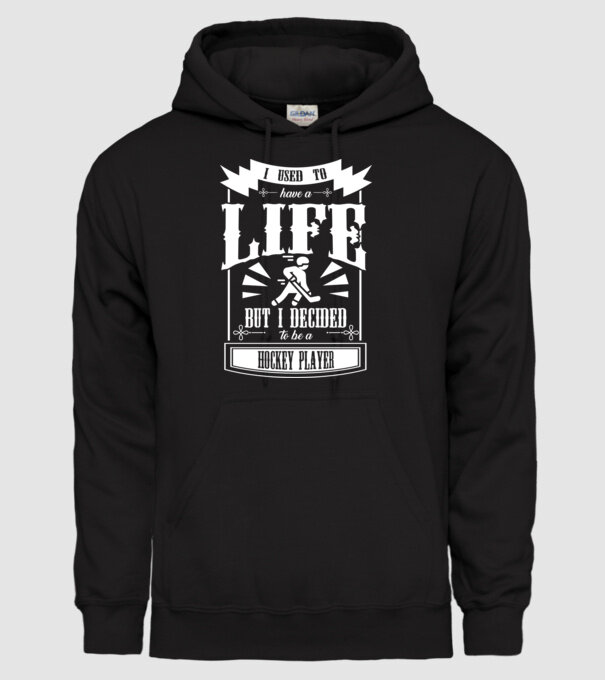 I used to have a life HOCHEIST model negru pe tricou