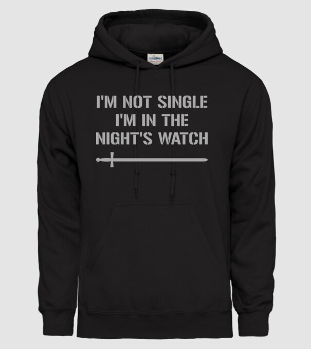 Im not single...! model negru pe tricou