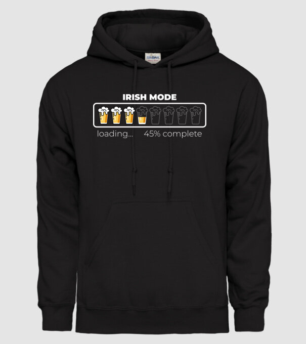 Irish mode model negru pe tricou