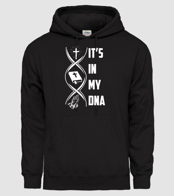Its in my dna jesus model negru pe tricou