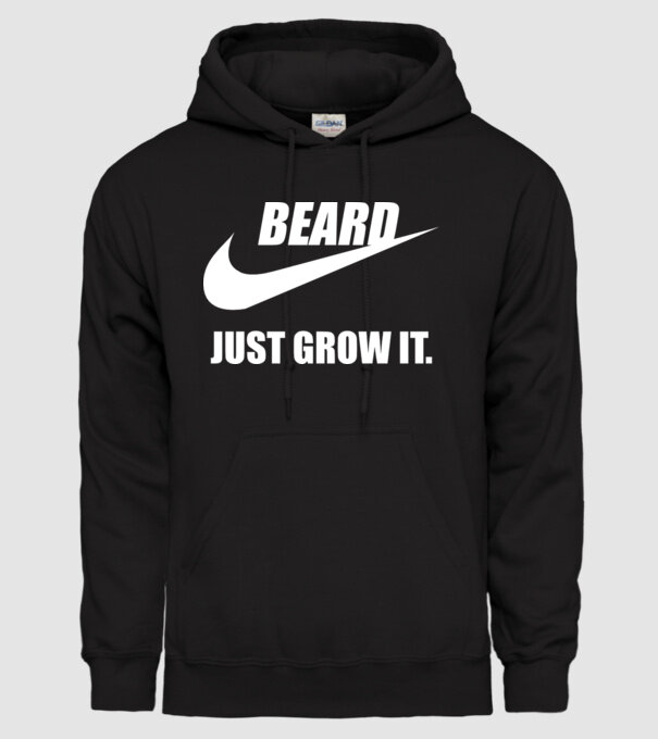 Just Grow It! model negru pe tricou