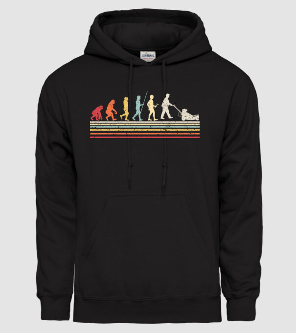Evoluție Grădinar model negru pe tricou