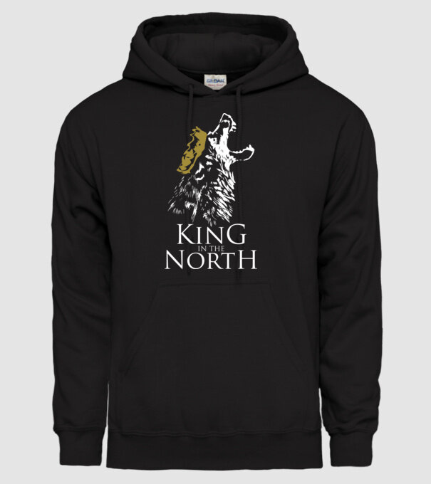 King in the north 2c model negru pe tricou