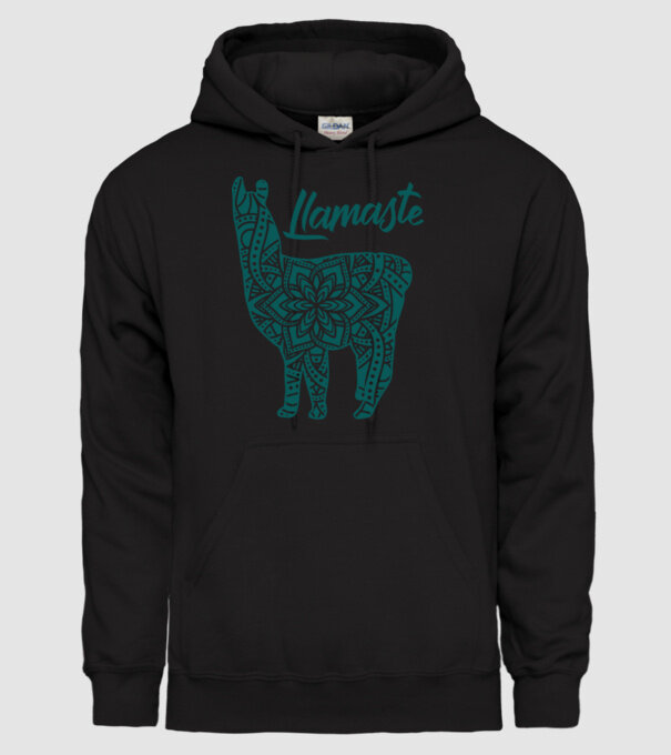 Lamaste unicolor model negru pe tricou