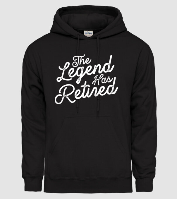 Legend has retired model negru pe tricou