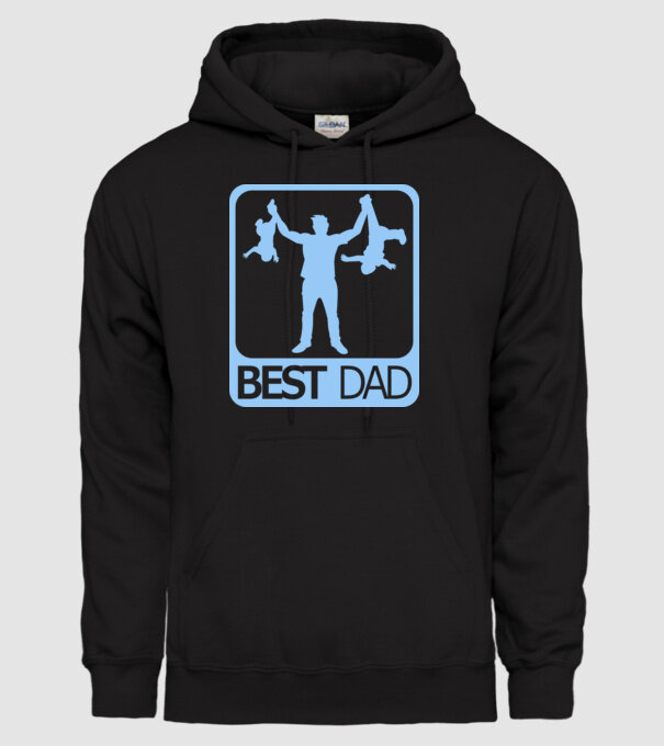 Cel mai bun tată model negru pe tricou