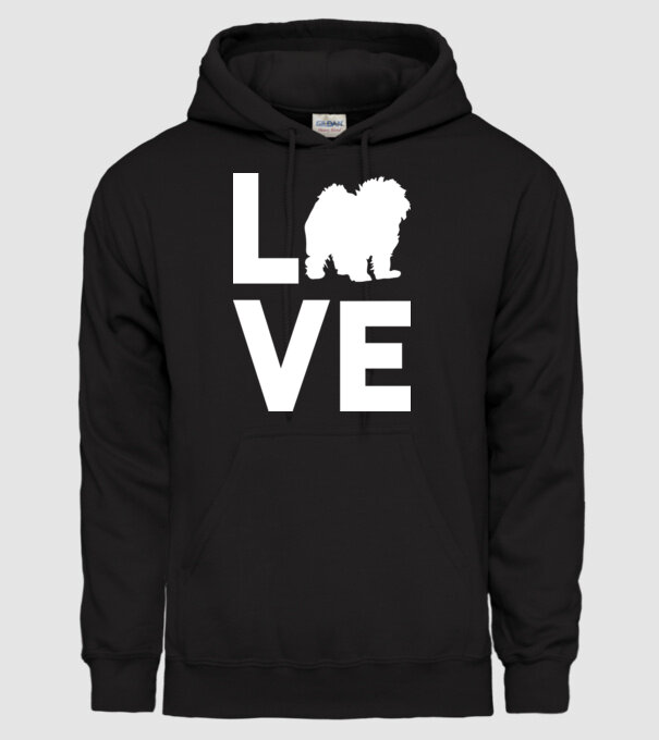 LOVE Bolognese model negru pe tricou