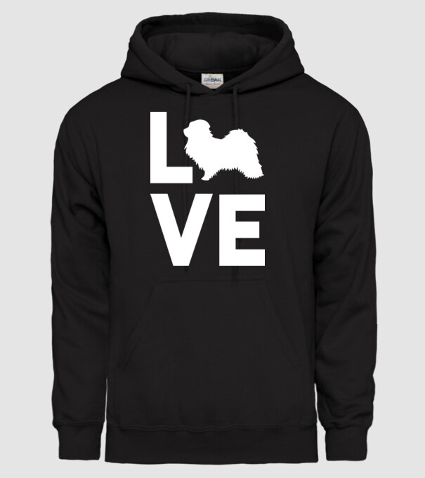 LOVE Havanese model negru pe tricou