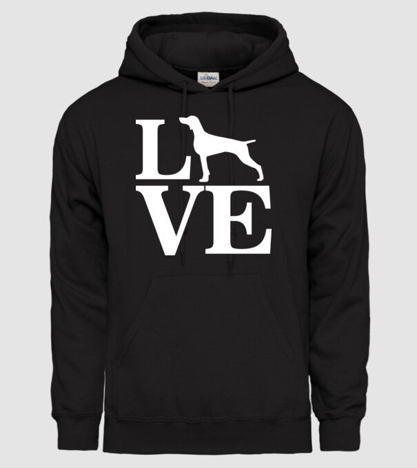 LOVE VIȘLĂ model negru pe tricou