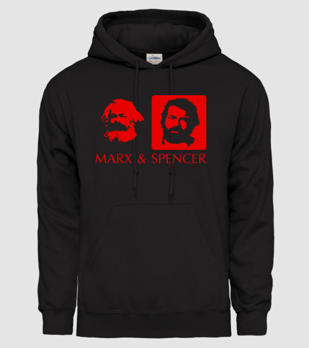 MARX and Spencer model negru pe tricou