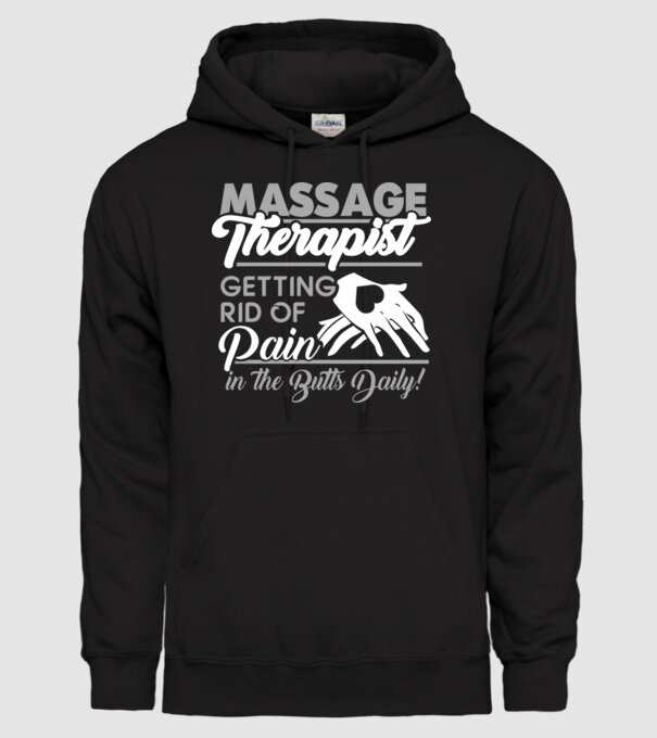 Massage pain model negru pe tricou