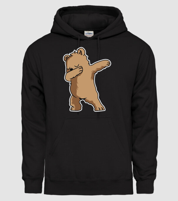 Urs DAB model negru pe tricou