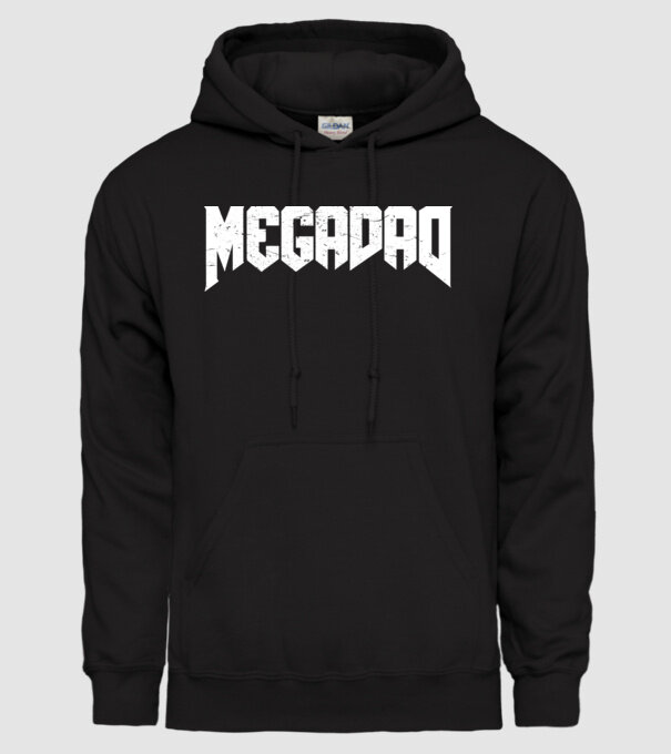 Megadad model negru pe tricou