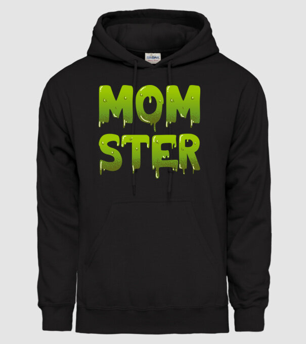 Momster model negru pe tricou