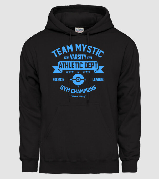Mystic champions model negru pe tricou