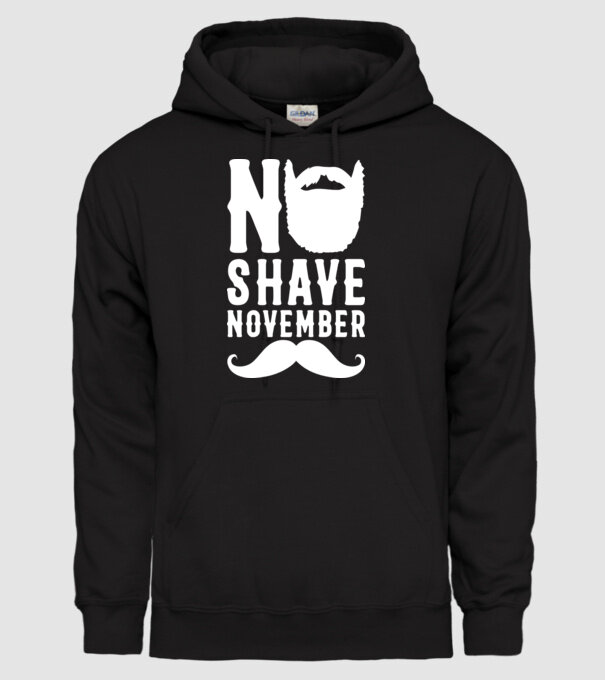 No shave november model negru pe tricou