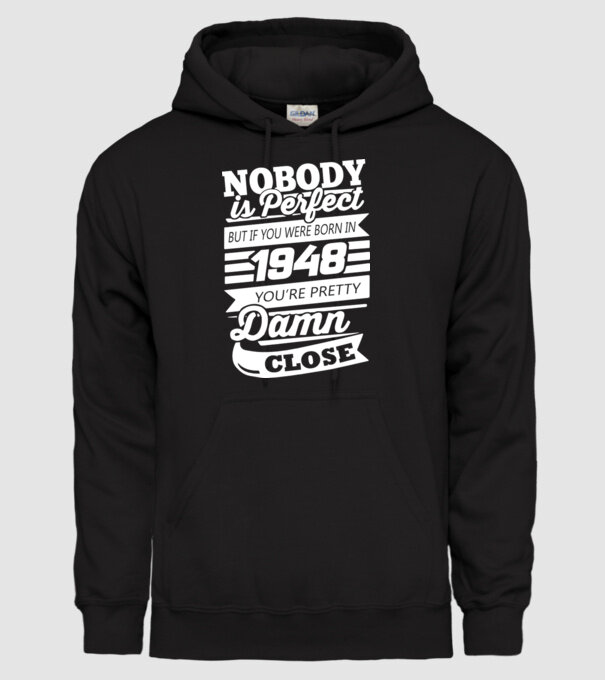 nobody is perfect 1948 model negru pe tricou