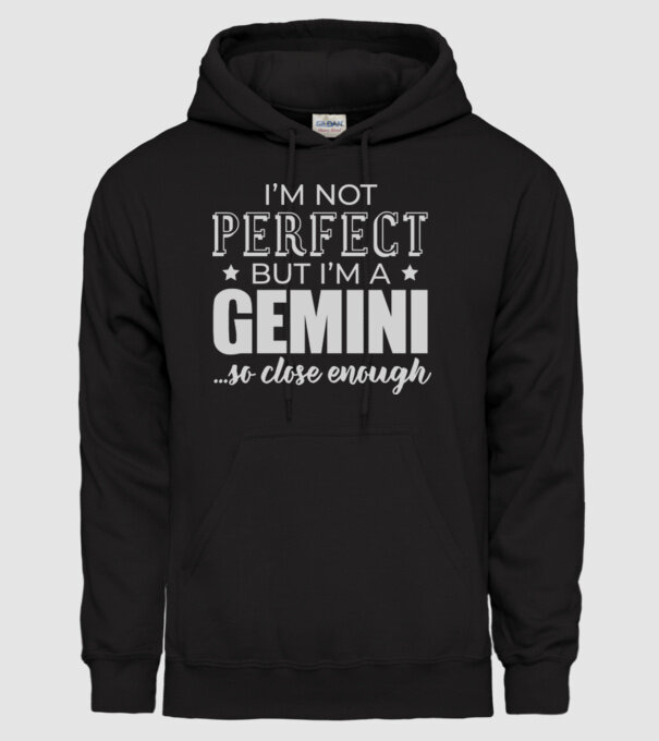 Not perfect, but GEMINI model negru pe tricou