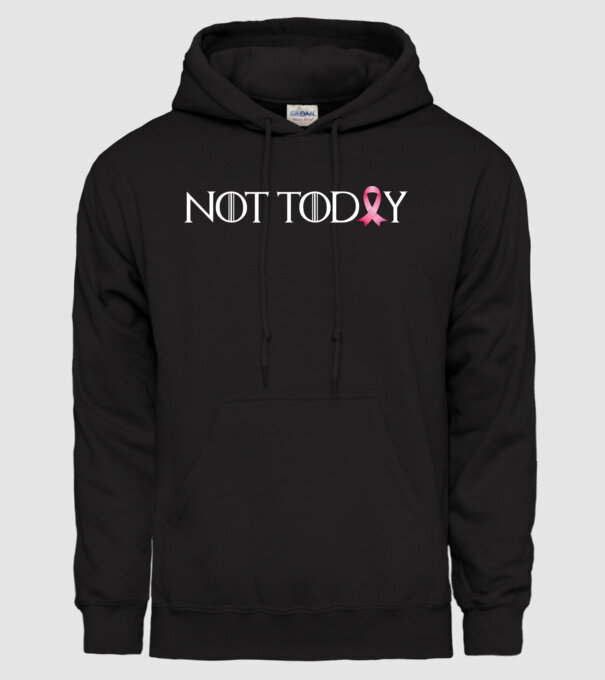 Not today model negru pe tricou