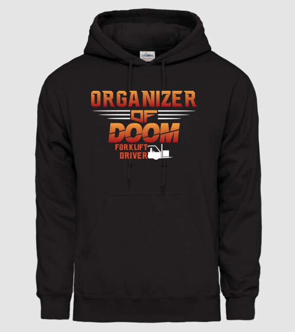 organizer of DOOM model negru pe tricou