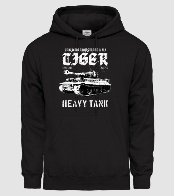 Panzer VI tiger model negru pe tricou