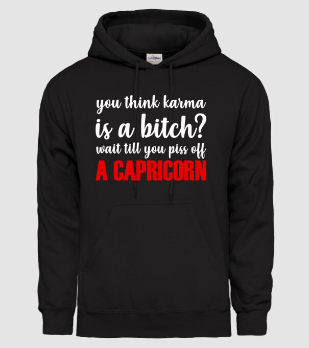 Piss of a CAPRICORN model negru pe tricou