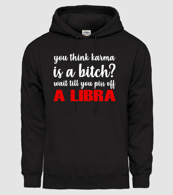 Piss of a LIBRA model negru pe tricou