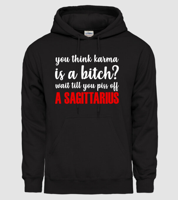 Piss of a SAGITTARIUS model negru pe tricou