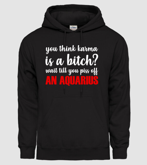 Piss of an AQUARIUS model negru pe tricou