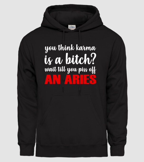 Piss of an ARIES model negru pe tricou