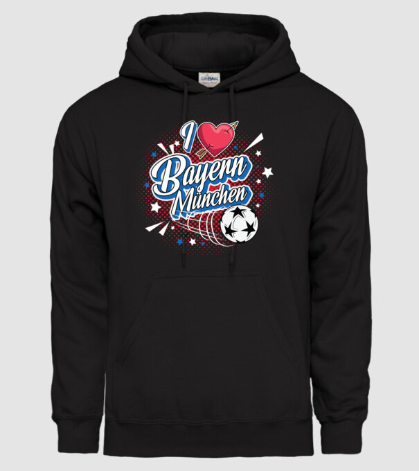 Popart Bayern model negru pe tricou