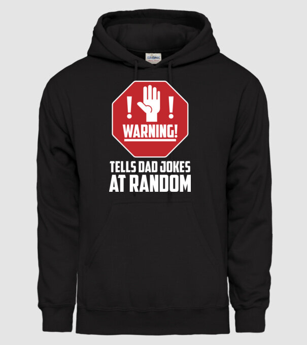 Random dad jokes model negru pe tricou
