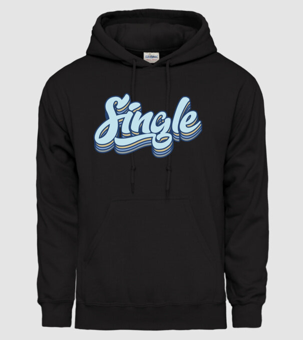 Retro single model negru pe tricou
