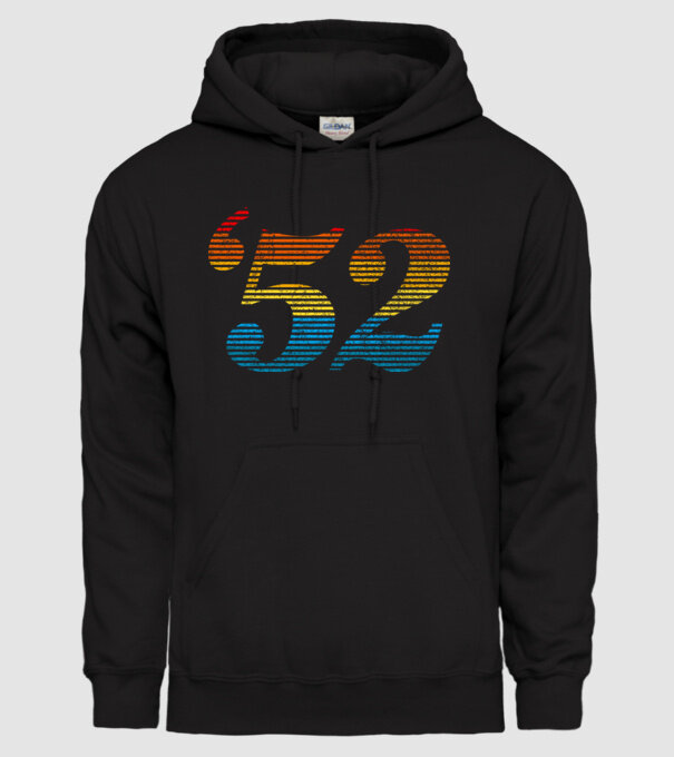Retro Birthday 1952 model negru pe tricou